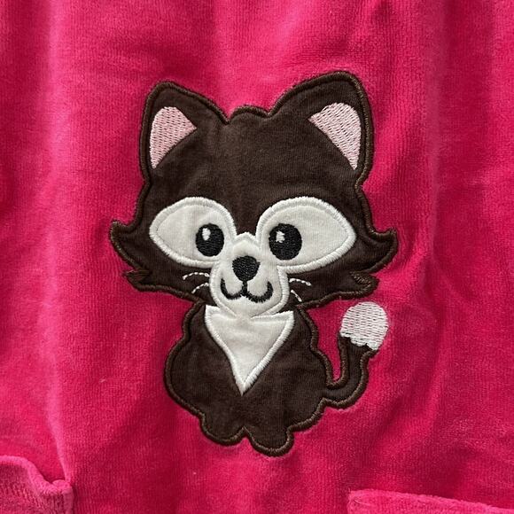 Maxomorra Cat Pink Velour Tank Dungarees - Picture 7 of 9